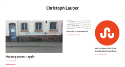 Desktop Screenshot of christoph-lauber.de