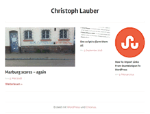 Tablet Screenshot of christoph-lauber.de